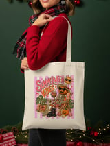 Summerween Vibes Tote Bag | Spooky Cute Halloween Pumpkin Skeleton Beach Lover Gift | Fall Goth Summer Aesthetic Reusable Bag thumbnail 8