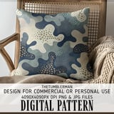 Digital Bundle Pattern, Abstract Shapes Pattern, Polka Dot Pattern, Neutral Color Seamless Pattern, Digital Paper, Commercial Use Digital thumbnail 5