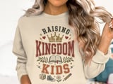 Raising Kingdom Kids Distressed Print for Christian Mom, Faith-Based Parent Gift, Religious Family Other thumbnail 17