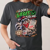 Looks Legit To Me Raccoon Tee thumbnail 15