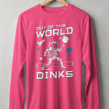 Pickleball Sport-Tek Long Sleeve Tee, Out of This World Dinks, Sun Shield Shirt thumbnail 2