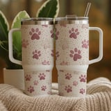 Sweet Whimsical Paw Print Digital Pattern Size Bundle Png thumbnail 9