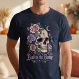 Bad to the Bone Floral Skull Tee thumbnail 4