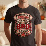 Pretend Im A Bottle Of BBQ Sauce Tee thumbnail 1