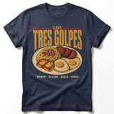 Los Tres Golpes T-Shirt – Dominican Breakfast & Food Tee thumbnail 8
