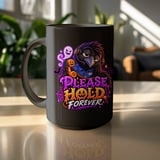 Please Hold Forever Crow Call Center Mug thumbnail 16