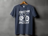 Freedom Is Riding a Bicycle | Fat Tire Bike T-Shirt thumbnail 4