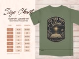 Let Your Light Shine Classroom T-Shirt, Christian Teacher Gift, Vintage Bible Verse Celestial Faith Based Educator Tee thumbnail 14