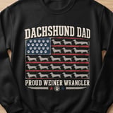 Dachshund Dad American Flag Tee thumbnail 5