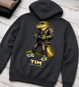 Crocodile Gamer Hoodie for Boys, Kids Gaming Hoodie, Teen Gamer Gift, Video Game Sweatshirt, Cool Gaming Clothes thumbnail 3