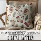 Nordic Hygge Seamless Digital Pattern Size Bundle Png thumbnail 5
