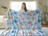 Coastal Book Lover Arctic Fleece Blanket thumbnail 2