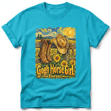 Gogh Horse Girl ~ Comfort Colors Premium Tee thumbnail 5