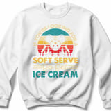 Pickleball Gildan Crewneck Sweatshirt, If You're Looking For A Soft Serve Go Get Ice Cream, Court Warm Up thumbnail 2