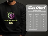 Cancer fighting t-shirt, Fighter Mode ON, Power Fist TShirt, Cancer Awareness tee, Strength Symbol shirt, Motivational Tee, Gift For thumbnail 2