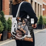 Halloween Tote Bag, Spooky Coffee Shop Tote, Ghost Latte Art, Pumpkin Spice, Autumn Vibes, Trick or Treat, Halloween Gift, Fall Fashion Bag thumbnail 4