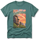 Gogh Easter Island ~ Comfort Colors Premium Tee thumbnail 8