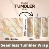 20 oz Marble Skinny Tumbler Wrap Sublimation, Digital Art Design, Straight and Tapered Wrap, png, Instant Download, Marble Tumbler Design thumbnail 5