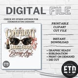 Confident Looks Good At Every Age PNG Vintage Retro Sunglasses Glam Birthday Clipart, Classy Women Empowerment Sublimation Design thumbnail 10