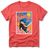 Cutout Cat ~ Comfort Colors Premium Tee thumbnail 3