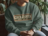 Male Teacher Shirt Vintage Coach Hoodie Sweatshirt Retro Sports PE Teacher Gift Collegiate Athletic Graphic Apparel for Male Educator thumbnail 6