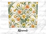Daffodil Tumbler Sublimation Design, Watercolor Floral Seamless Wrap PNG, Spring Narcissus Flower 20oz Skinny Tumbler Digital thumbnail 14