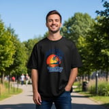 Beach Bum University Honor Graduate T-Shirt, Tropical Sunset Palm Tree Tee thumbnail 12