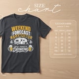 Weekend Forecast Camping Drinking Tee thumbnail 2