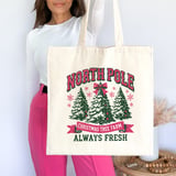 North Pole Tree Farm Tote Bag thumbnail 2