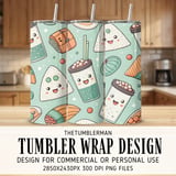 Kawaii Bites & Boba Digital Graphic Size Bundle Png thumbnail 1