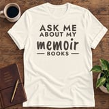 Ask Me About My Memoir Books Softstyle Tee thumbnail 4