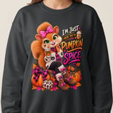 Pumpkin Spice Sally the Squirrel Sweatshirt thumbnail 5