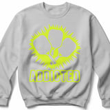 Pickleball Gildan Crewneck Sweatshirt, Addicted Graphic Print, Court Warm Up Fleece Lounge Pullover thumbnail 7