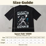 Pickleball Sport-Tek Performance Tee, Out Of This World Dinks Astronaut Graphic, Performance Court Apparel thumbnail 11