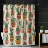 Bohemian Desert Flora Shower Curtain thumbnail 10