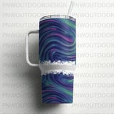 Motion Illusion Swirl 40oz Tumbler Wrap Sublimation, Seamless Distressed Tapered Digital Design, Vibrant PNG, Instant Download, Free Car thumbnail 6
