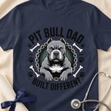 Pit Bull Dad Built Different Tee | Pit Bull Dad Shirt | Pittie Dad Gift | Dog Dad Apparel thumbnail 18
