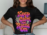 Keep Calm And Rattle On Tee or Sweatshirt thumbnail 1