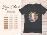 Cute Capricorn Axolotl Zodiac Graphic Tee thumbnail 14