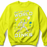 Pickleball Gildan Crewneck Sweatshirt, Out Of This World Dinks, Court Warm Up Athletic Fleece thumbnail 10