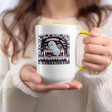 Halloween Mug, Ghost Nail Art, Fab Boolous Nails Mug, Spooky Season Mug, Nail Polish, Halloween Gift, Manicure Mug, Ghost Mug, Bat Mug thumbnail 7
