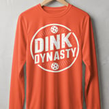 Pickleball Sport-Tek Long Sleeve Tee, Dink Dynasty, UV Sun Shield Shirt for Outdoor Open Play thumbnail 4