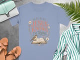 Jesus Knows I'm Trying T-Shirt, Christian Faith Tee, Inspirational Religious Gift for Her, Cottagecore Sparrow Bible Floral thumbnail 8