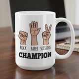 Rock Paper Scissors Champion Mug – Funny Gift thumbnail 1