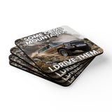 Grand Wagoneer Corkwood Coaster Set, 'Some Climb Mountains...', Offroad, The Waggy, Car Lover Gift, Unique Automotive Art thumbnail 2
