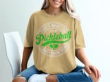 Pickleball Comfort Colors Shirt, That's What I Do I Play Pickleball and I Know Things, Vintage Graphic Tee thumbnail 11