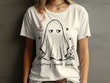 Resting Ghost Face Tee or Sweatshirt thumbnail 1