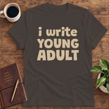 I Write Young Adult Softstyle Tee thumbnail 2