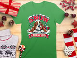 Snow Thank You Basset Hound Tee thumbnail 13