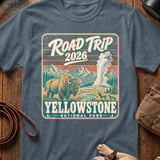 Road Trip 2026 Yellowstone Tee thumbnail 3